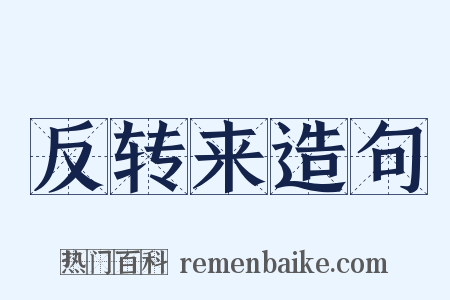 反转来造句是什么意思的图片